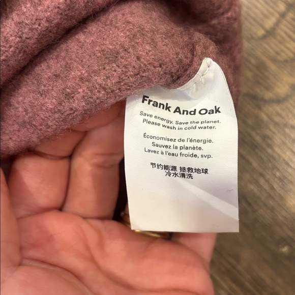 Frank & Oak Dusty Rose Crew Neck Sweater - Picture 4 of 8